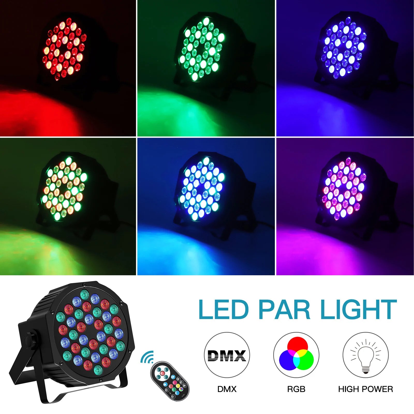 Luci Par LED RGB Effetto Scenico Professionali